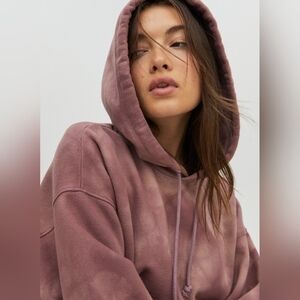 Aritzia TNA Cozy AF Fleece Tie Dye Oversized Hoody Size 3